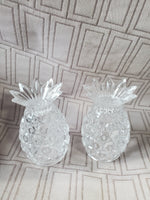 Shannon Crystal Pineapple Salt and Pepper Shaker Set (2 SETS AVAILABLE PRICED INDIVIDUALLY AT $12 EACH)
