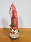House of Hatten Folk Art Santa with Goose Basket
