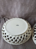 Hartley Greens & Co. Leeds Pottery Creamware Reticulated Basket