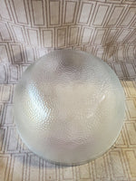 Frosted Pebbled Glass Serving Bowl