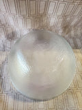 Frosted Pebbled Glass Serving Bowl