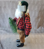 Lumberjack Santa in Flannel Figurine