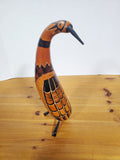 Carved Dried Gourd Bird Figurine