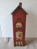 Wooden Spaghetti Pasta House Storage Container