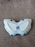 Andrea by Sadek Style Blue and White Butterfly Trinket Dish