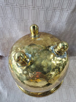 Round Brass Planter