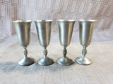 Set of 4 Pewter Pineapple Cordial Cup