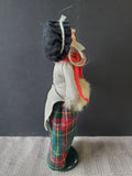 (G) Byers' Choice Carolers Signed "Woman with Fur Muff" Figurine
