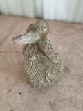 Scratching Cement Bunny Garden Statue