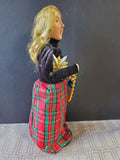 (XX) Byers' Choice Carolers Signed "Victorian Family F Woman Holding Christmas Decorations" Figurine