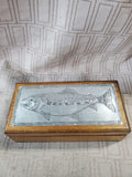 Mango Wood and Aluminum Trinket Box
