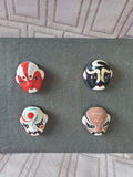 Set of 8 Miniature Asian Inspired Opera Masks