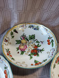 Set of 4 Mottahedeh Colonial Williamsburg Restoration "Duke of Gloucester" Coupe Cereal Bowls