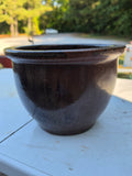 Brown Glazed Pottery Planter