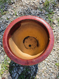 Red Glazed Terracotta Planter Pot