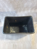 Small Black Glazed Pottery Planter