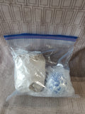2 Piece Asian Inspired Blue and White Ceramic Decor Lot