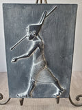Egyptian Pharaoh Stone Slab with Display Easel