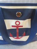 Tommy Hilfiger Striped Canvas Tote Bag