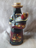 Hand Painted Wooden Folk Art Woman and Child Figurine