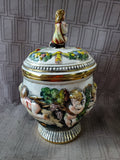 Italian Made Capodimonte Cherub Candy Dish