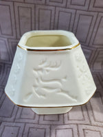 Small Ceramic Reindeer Candle Holder