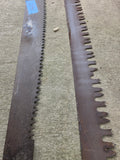 Two Vintage 2-Man Crosscut Logging Saws