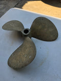 Vintage 3-Blade 13" Btass/Bronze Boat Propeller (B)