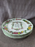 Lot of 5 Gourmet Days of the Week Dinner Plates