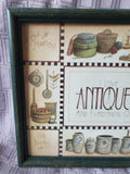 Framed "I Love Antiques and Everything Old" Print
