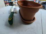 Oblong Plastic Planter and Small Gardening Shovel