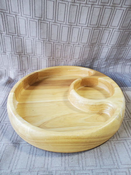 Wooden Chip and Dip Bowl
