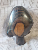 Carved Wooden Bust of Woman