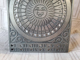 Block Zinn German Metal Perpetual Calendar