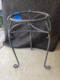 Heavyweight Black Metal Plant Stand