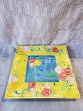 Signed Floral Pottery Decorative Plate