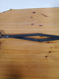 Black Metal Fireplace Scissor Tongs