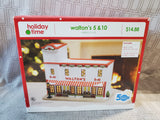 Holiday Time "Walton's 5 & 10" Lighted House WORKS (B)