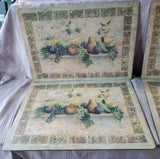 Set of 4 Pimpernel "Tuscan Palette" Placemats