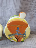 Museum of Modern Art Clarice Cliff Jam Pot and Sugar Bowl Set