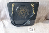 Anne Klein Leo Legacy Black Chain Strap Shoulder Bag