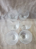 Set of 6 Clear Glass Whiskey Glasses