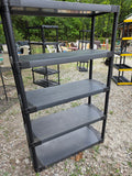 Black Plastic Garage Shelving Unit (D)
