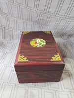 Wooden Deer Jewelry Box with Mirror