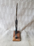 Hand Carved Water Buffalo Horn Heron Figurine (B)
