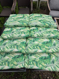 Four Floral Pattern Outdoor Seat Cushions