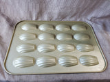 Gold Toned Nonstick Madeleine Baking Pan