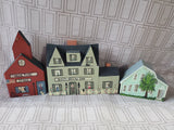 Lot of Wooden House Figurines