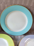 Set of 4 Williams-Sonoma Multi-Colored Pastel Dinner Plates