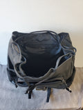 Black Leather Backpack